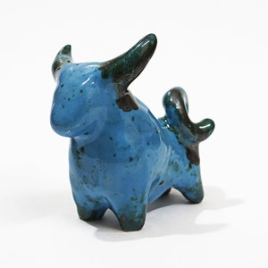Blue Bull - Ceramic Collectible Figurine