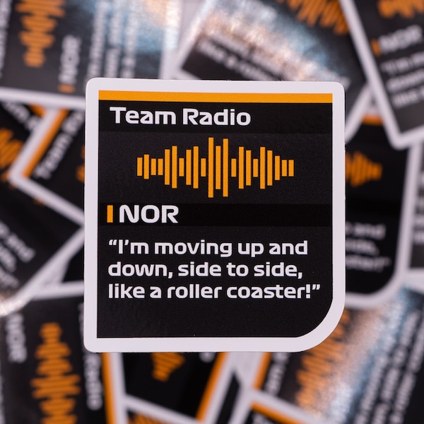 Radio Message F1 Sticker Etsy