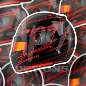 Esteban Ocon 2023   Helmet Waterproof Sticker