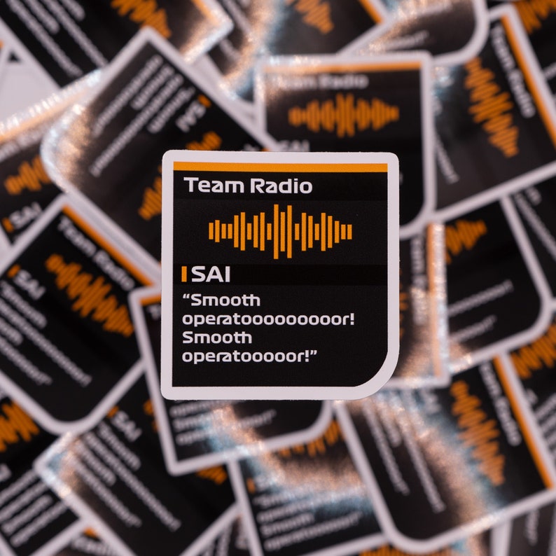 Carlos Sainz smooth Operator Formula 1 Radio Etsy UK