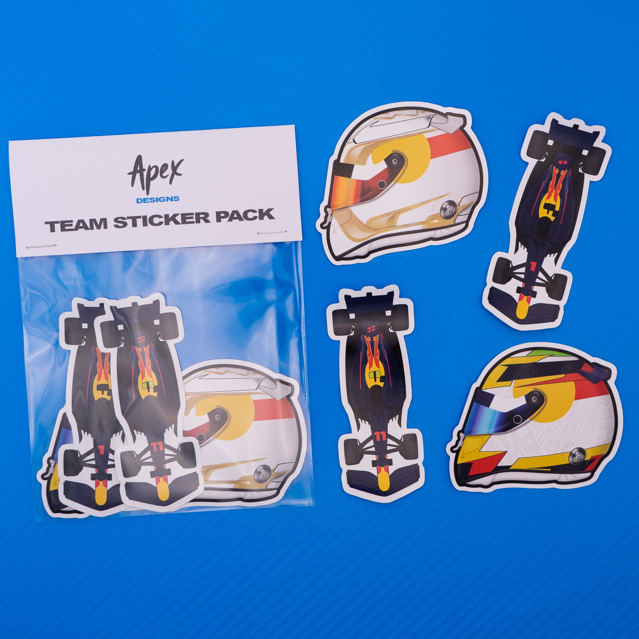 Kit 2 HRC 2023 Stickers + Honda RACING Written mm.110xmm.39 - Decals  Stickers Aufkleber Pegatinas MotoGP SBK Ferrari Red Bull