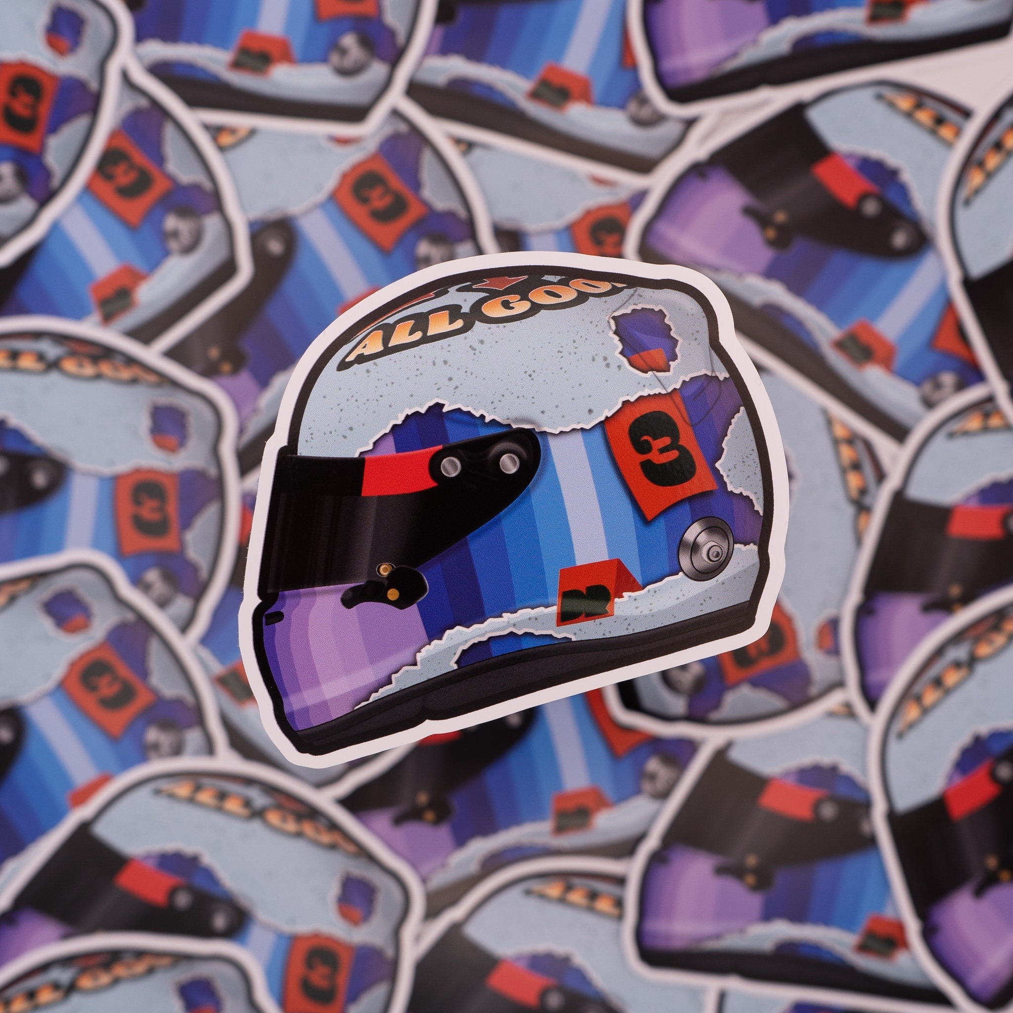 Daniel Ricciardo 2021 Helmet Waterproof Sticker Australia