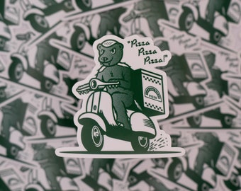 The Honey Badger Pizza - Delivery Sticker / Daniel Ricciardo Inspired,  2023,  T Shirt