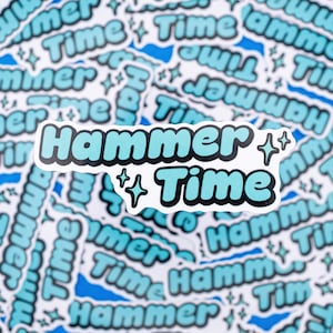 Lewis Hamilton &#39;Hammer Time&#39; Sparkle Sticker |  Quote,  Sticker, Fun Formula One, Lewis Hamilton, F1 Radio, It&#39;s Hammer Time