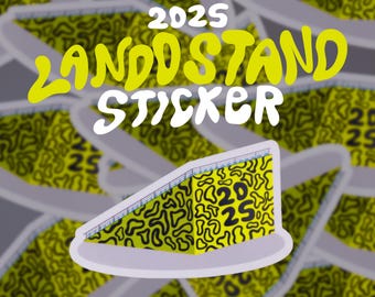 Landostand 2025 Lando Norris Silverstone GP de Gran Bretaña F1 Pegatina