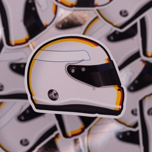 Sebastian Vettel 2022 Formula 1 F1 Helmet Waterproof Sticker
