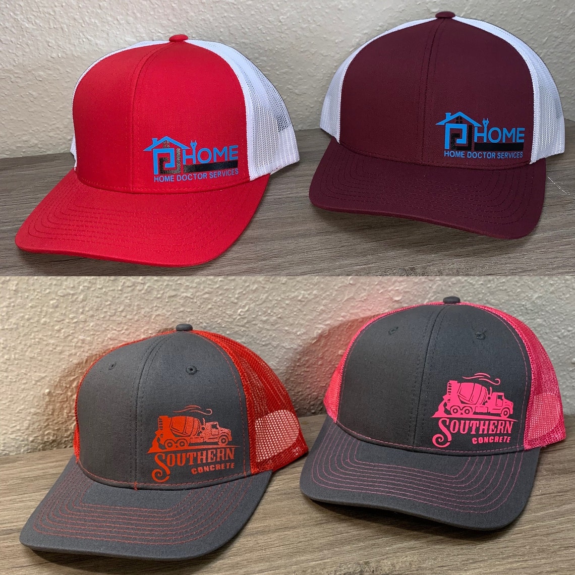 Custom Vinyl Trucker Hats Personalized Hats. Trucker Hats Etsy