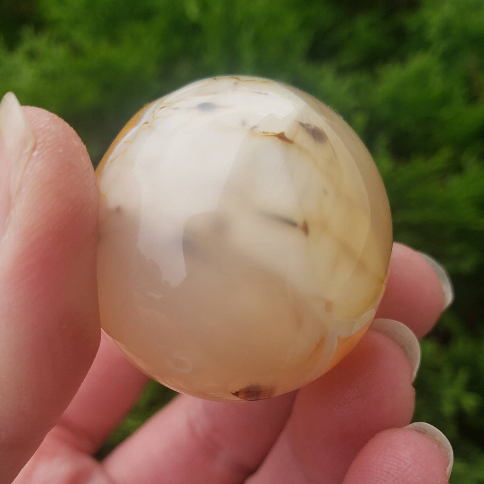 Rare Natural Agate Egg with Yolk Pattern Agate Egg Agate Egg Etsy