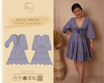 Rosy Kleid PDF Schnittmuster