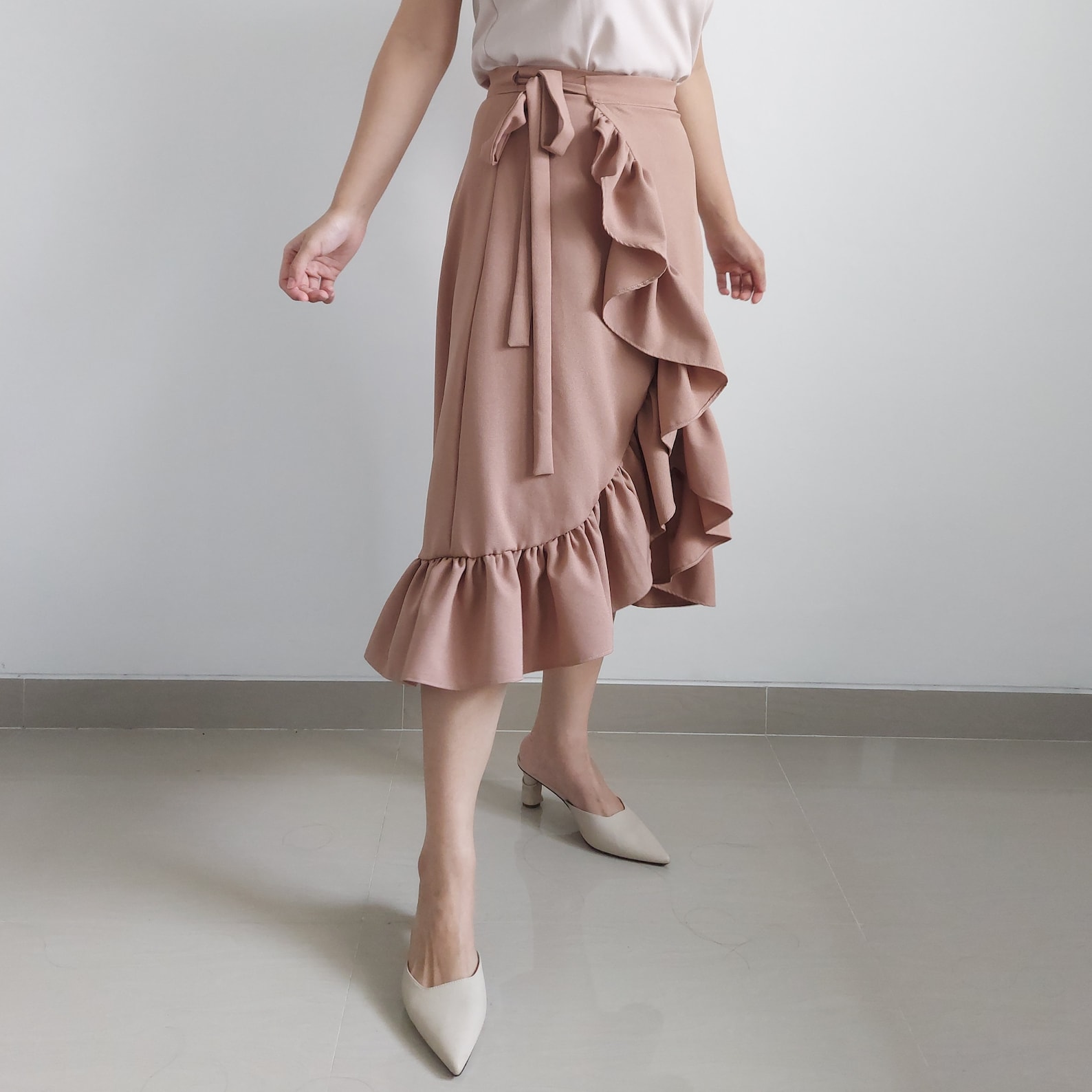 LUCA Ruffle Wrap Skirt PDF Sewing Pattern US 06-18 - Etsy