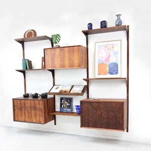 Rosewood Cado 3-bay wall unit | by Poul Cadovius | shelving system | Danish Design | midcentury | 1960s | modulares Regalsystem