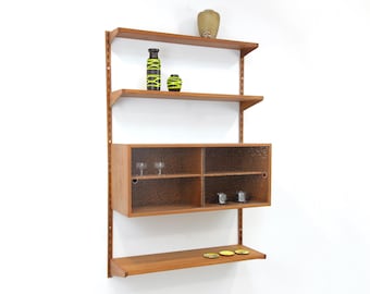 Kai Kristiansen 1 bay Teak Wall Unit | FM Furniture | modular wall shelf | midcentury | Danish Design | teak