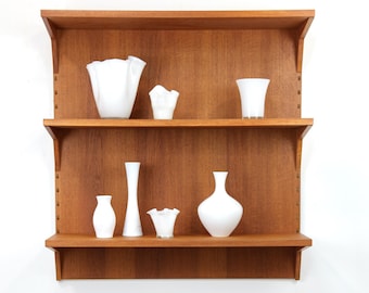 Cado wandmeubel | van Poul Cadovius | plankensysteem | Deens design | midcentury | jaren 60 | teak
