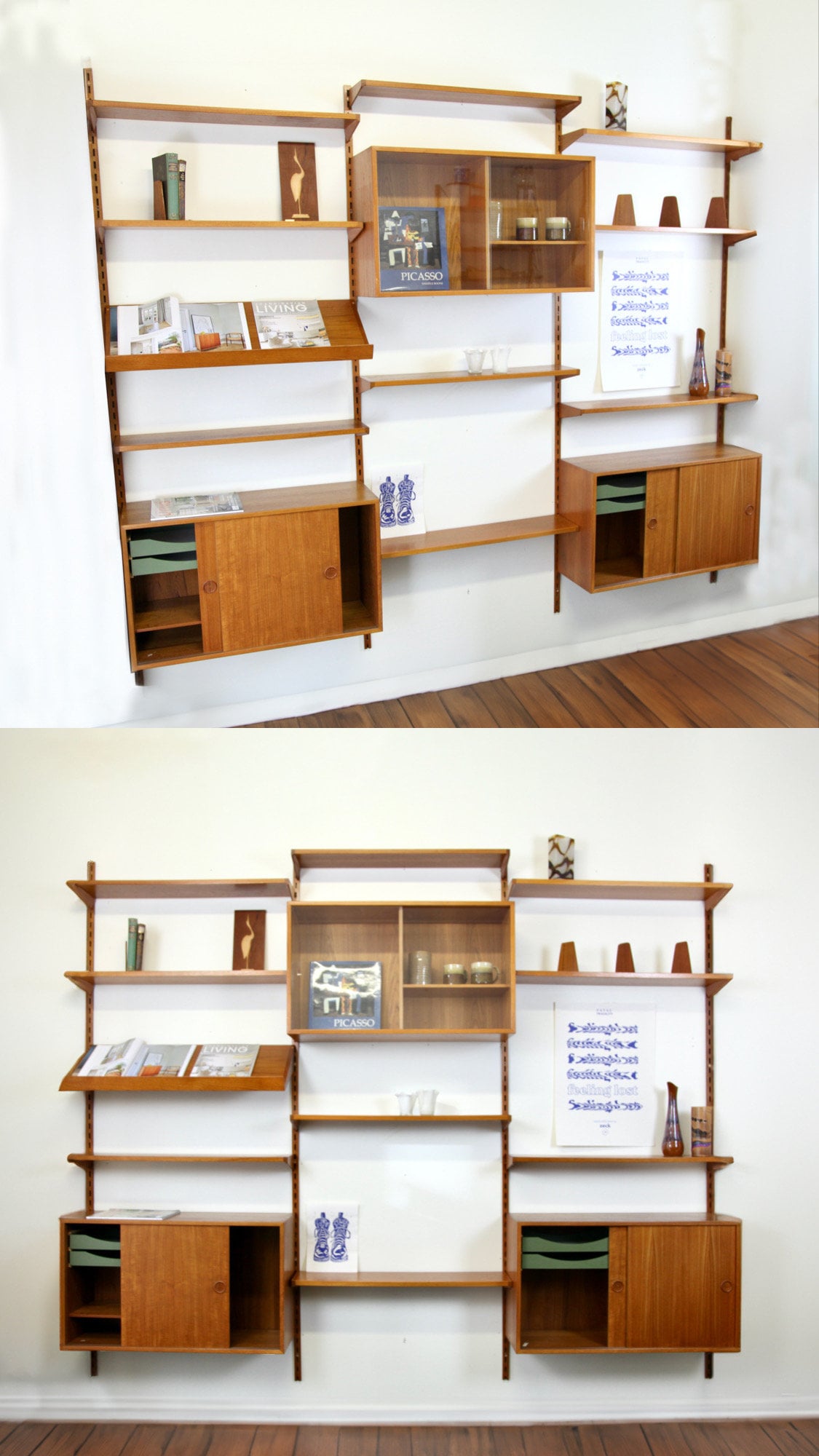 チーク材カイ・クリスチャンセンのウォールユニットをカスタマイズ | 3