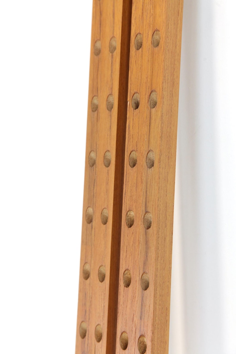 Teak Pin Rails Wall Rails for Cado System by Poul Cadovius | Shelving System | Danish ...