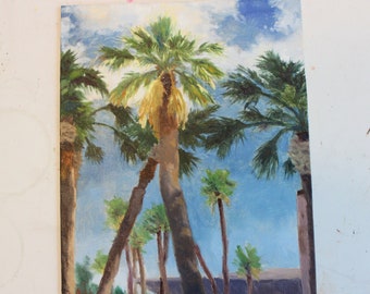 Dipinto ad olio ORIGINALE: Palme