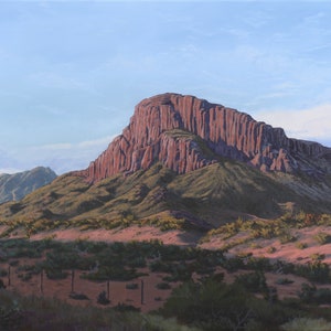 Limited Edition Print: Red Mountain Near Terlingua, Texas 18x24&quot;
