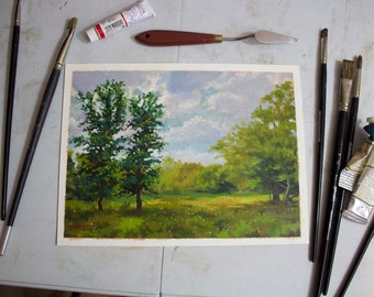 Dipinto ad olio ORIGINALE: Leon Spring