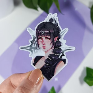 Autocollants Shadowheart - pour les vrais fans et collectionneurs de Shadowheart et de fantasy - également avec effet holographique - marchandises fabriquées par des fans