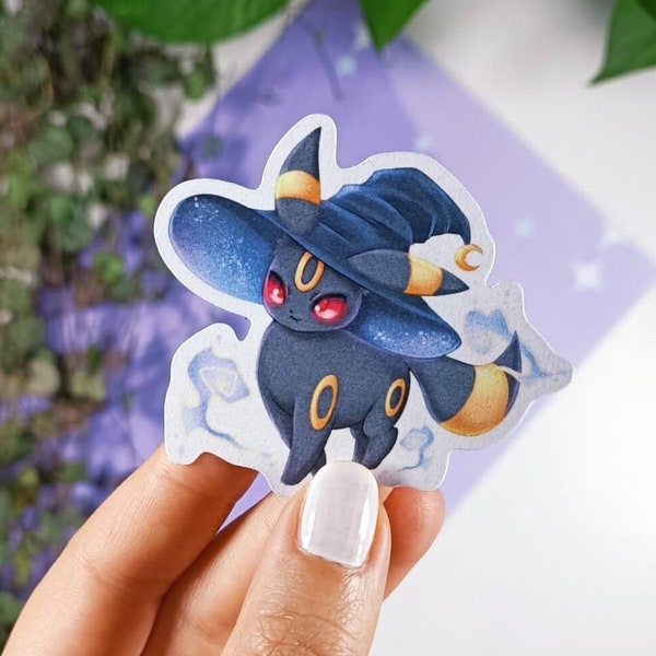 Pokémon Sticker Nachtara - Umbreon Evoli Evolution Eeveelution - Shiny with Glitter