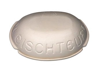 Fleischteufele Vintage German Clay Baker Terracotta Roaster Meat Devil Potato