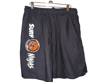 Vtg 1993 Surf Ninjas Movie Promo Shorts New Line Home Video Black One Size Rare