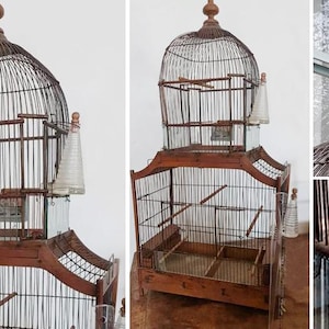Antique Napoleon III birds cage - France, circa 1850