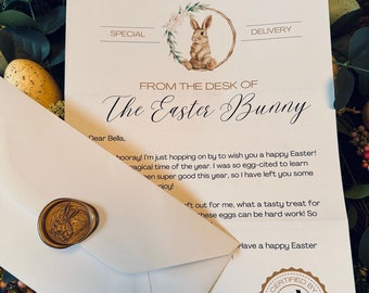 Lettera personalizzata coniglietto pasquale / regalo di Pasqua 2026