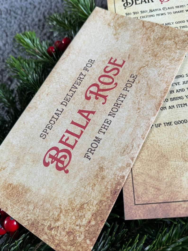 Personalised Lapland Letter With North Pole Wax Seal Father Christmas