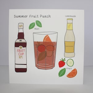 Pimms Cocktail Card