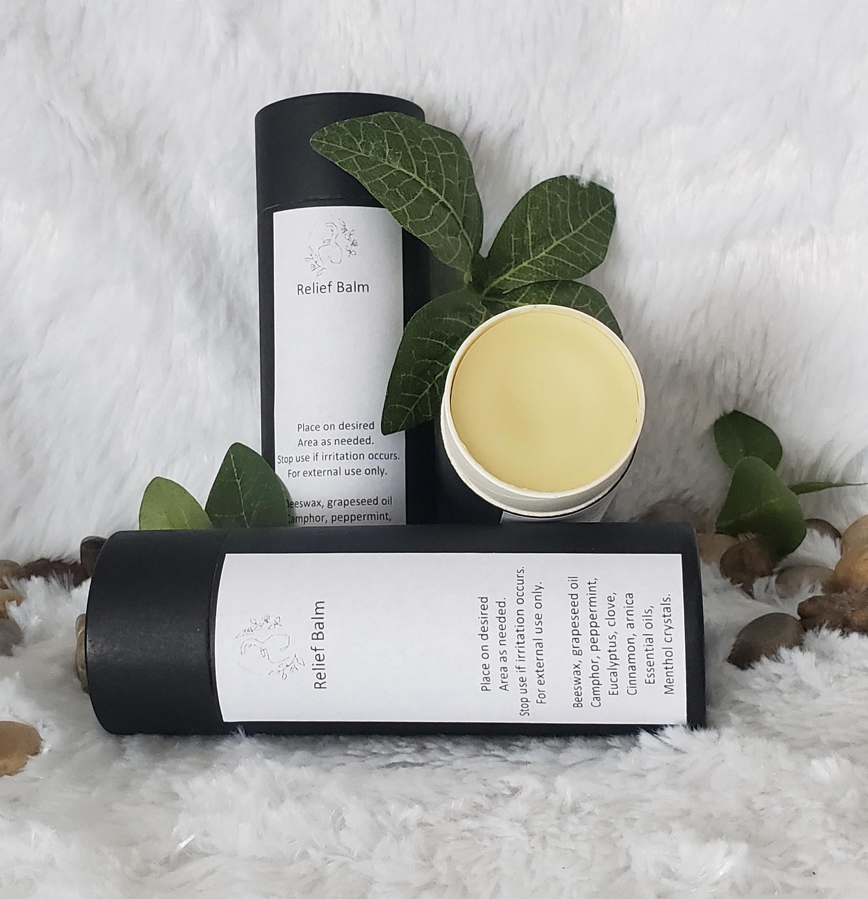 All Natural Pain Relief Balm: Handmade Muscle Rub (2oz)