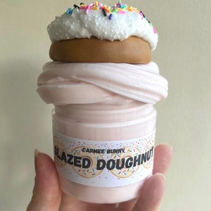 Glasierte Donut DIY Slime Kit: Vanillecreme-Duft, Streuseln