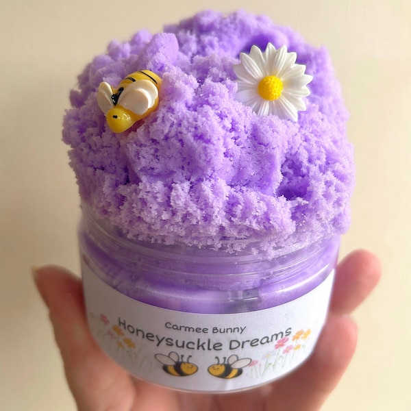 Honeysuckle Dreams purple cloud slime fluffy slime