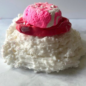 Waffle & Ice Cream bingsu slime with clay add ins and charms diy slime slime set