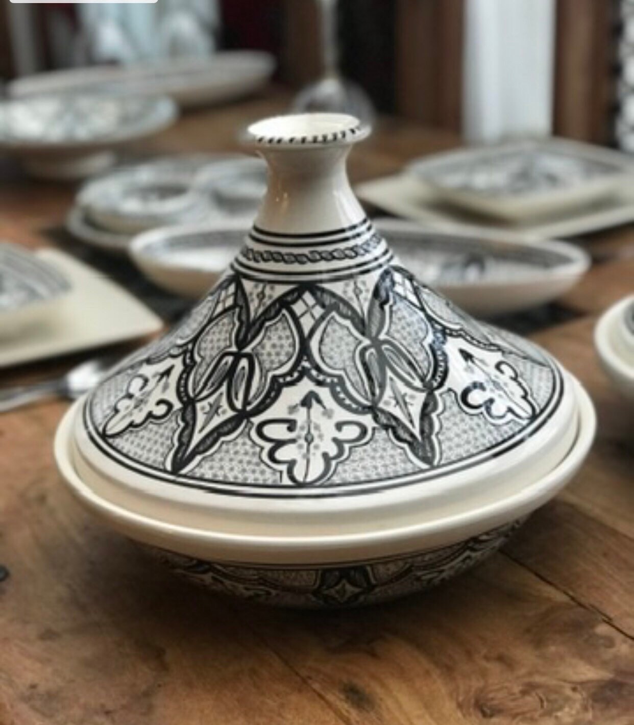 Tunisian Delightful Dining. Lg Tagine Cooking Pot. Rainbow Etsy.de