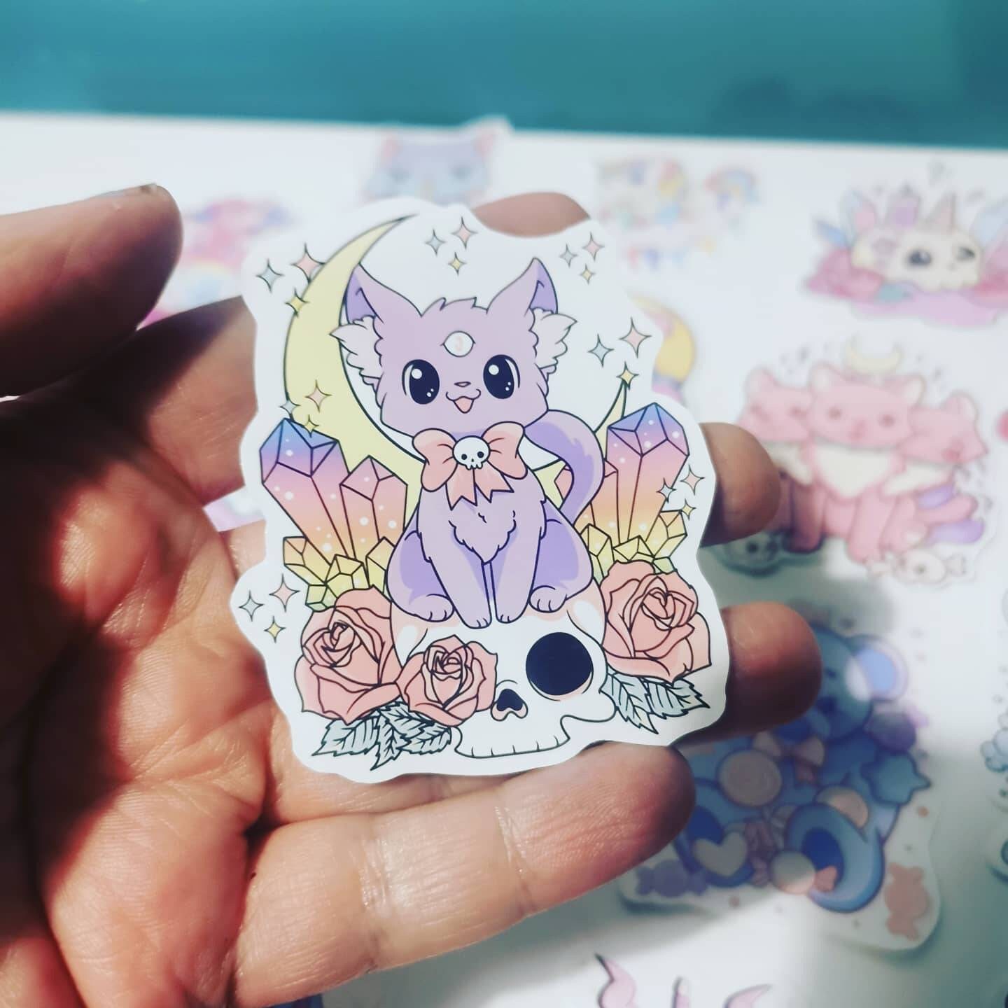 Cute Pastel goth theme sticker pack | Etsy