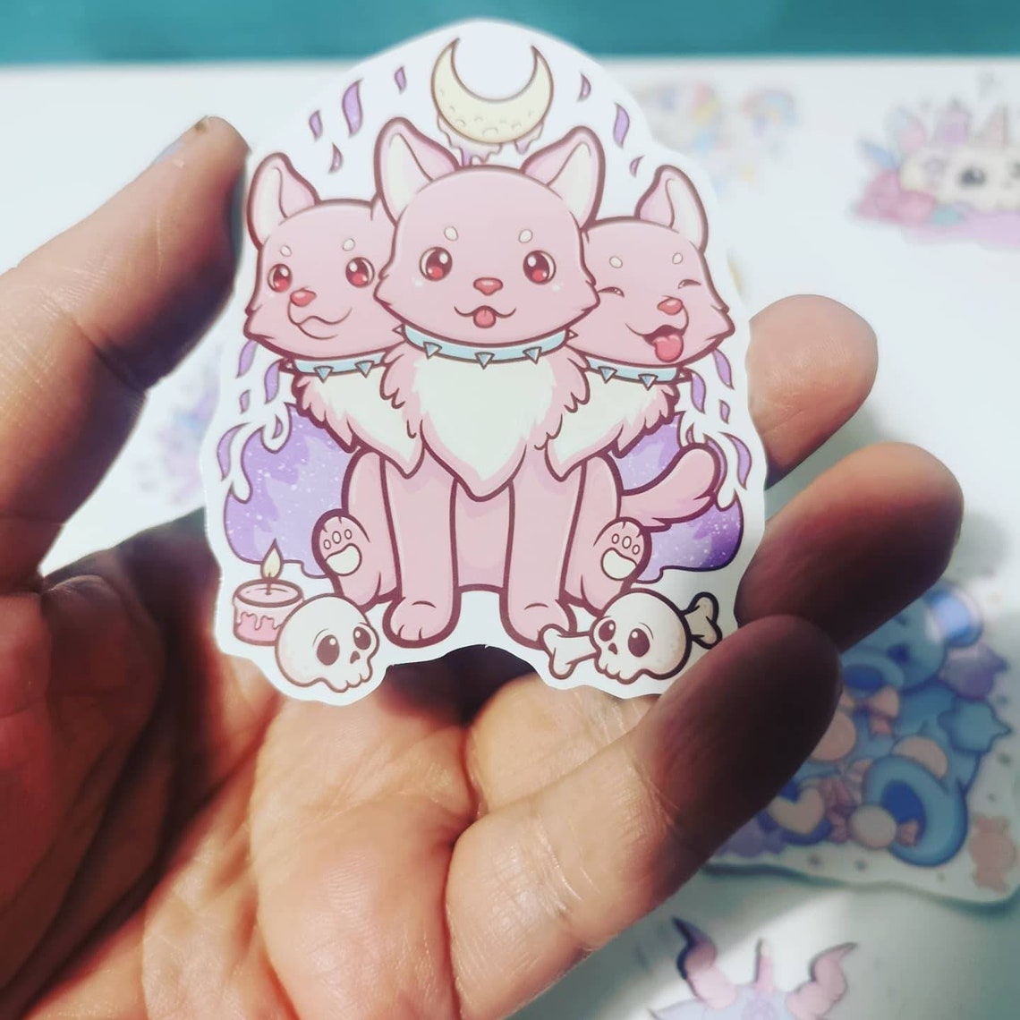 Cute Pastel goth theme sticker pack Etsy