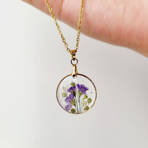 Real Flower Necklace - Etsy