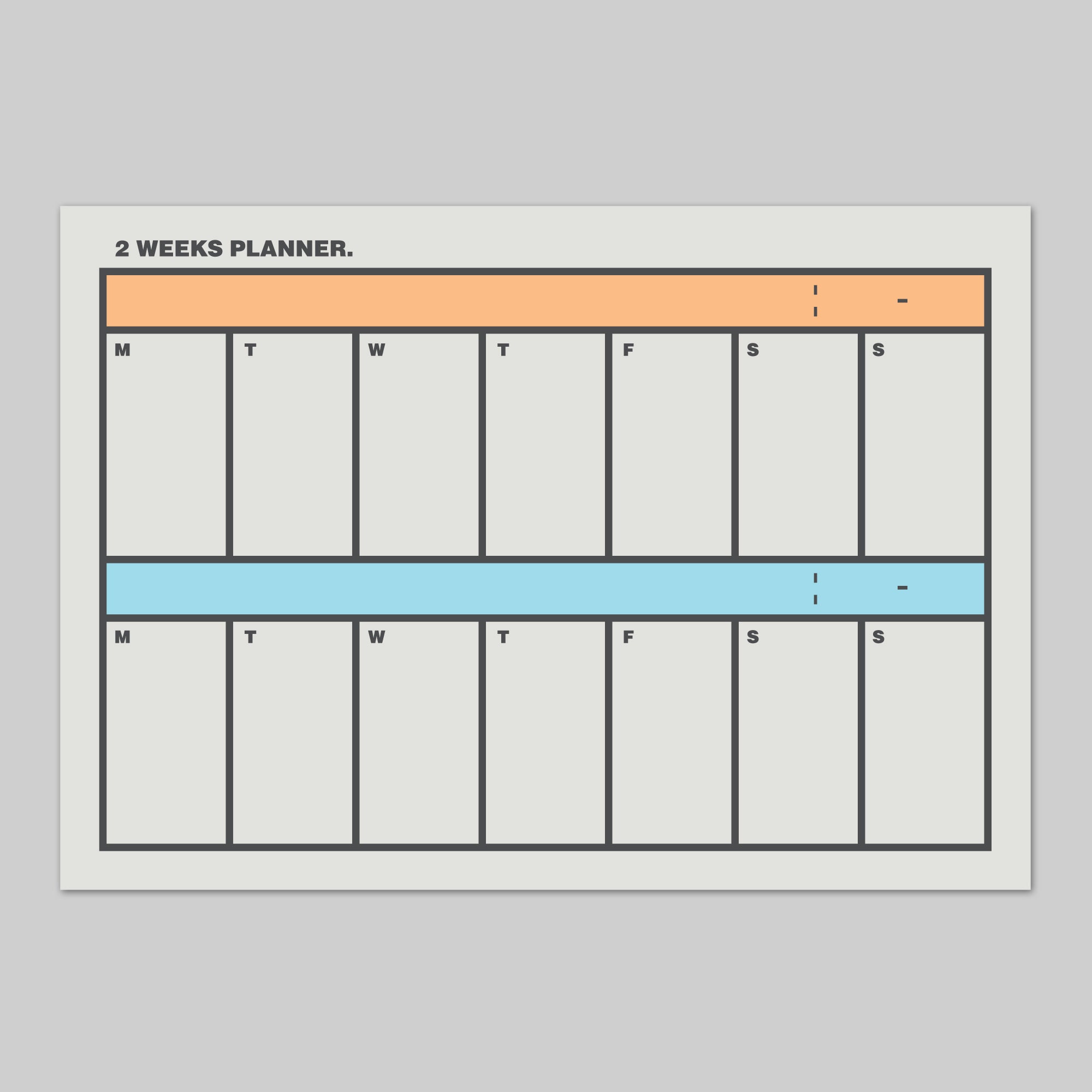 Weekly planner 2weeks printable digital download A4/A5 Etsy Weekly planner 2weeks printable digital download A4/A5 Etsy