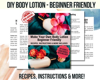 DIY Lotion Recipe, Body Lotion Recipe, Homemade Body Lotion Recipe for Beginners, Natural Skincare, DIY Lotion, Natural Beauty, Body Cream