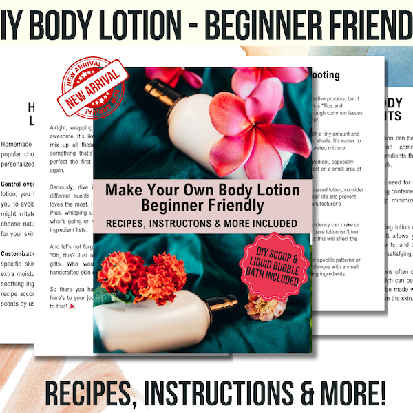 DIY Lotion Recipe, Body Lotion Recipe, Homemade Body Lotion Recipe for Beginners, Natural Skincare, DIY Lotion, Natural Beauty, Body Cream