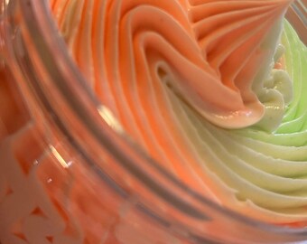 Luxurious Whipped Mango Tangerine  Body Butter  - Natural Body Butter, Hydrating and Smells Delicious