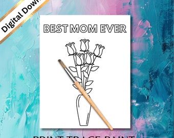 „Best Mom Ever Roses“-Lackset