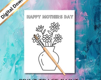Kit de peinture pour vase Happy Mothers Day