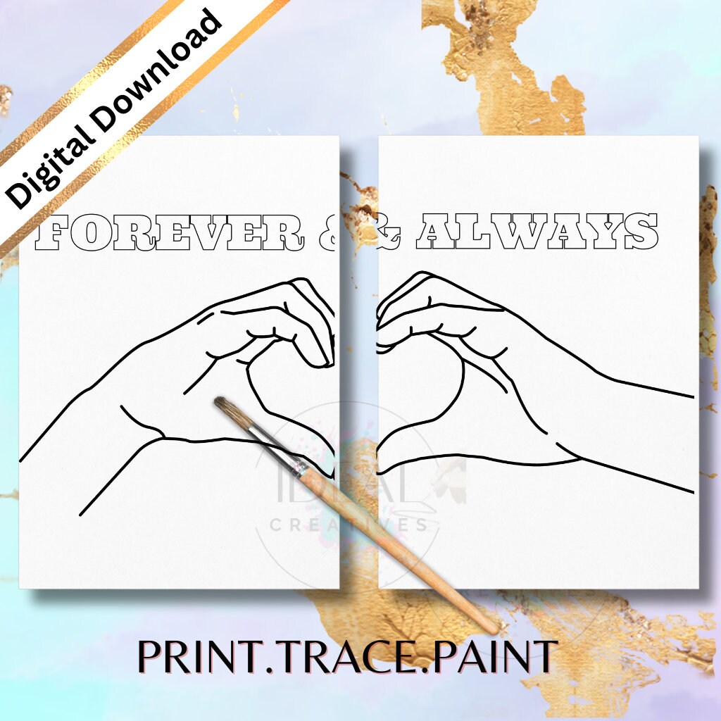 Couple #39 s Sip and Paint Couples Kit forever Always Etsy Couple #39 s Sip and Paint Couples Kit forever Always Etsy