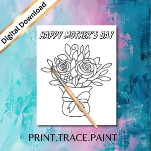 Happy Mothers Day Ribbon Paint Kit