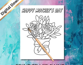 Kit de peinture ruban Happy Mothers Day