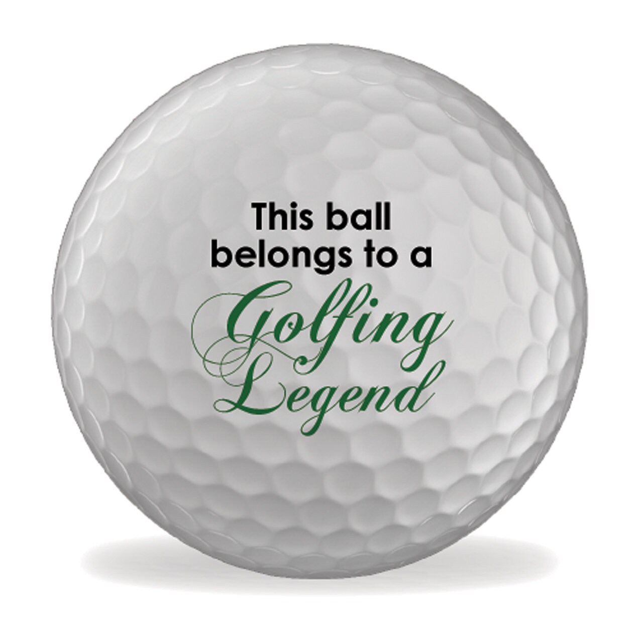 Golfing Legend Printed Golf Balls Fun Novelty Etsy