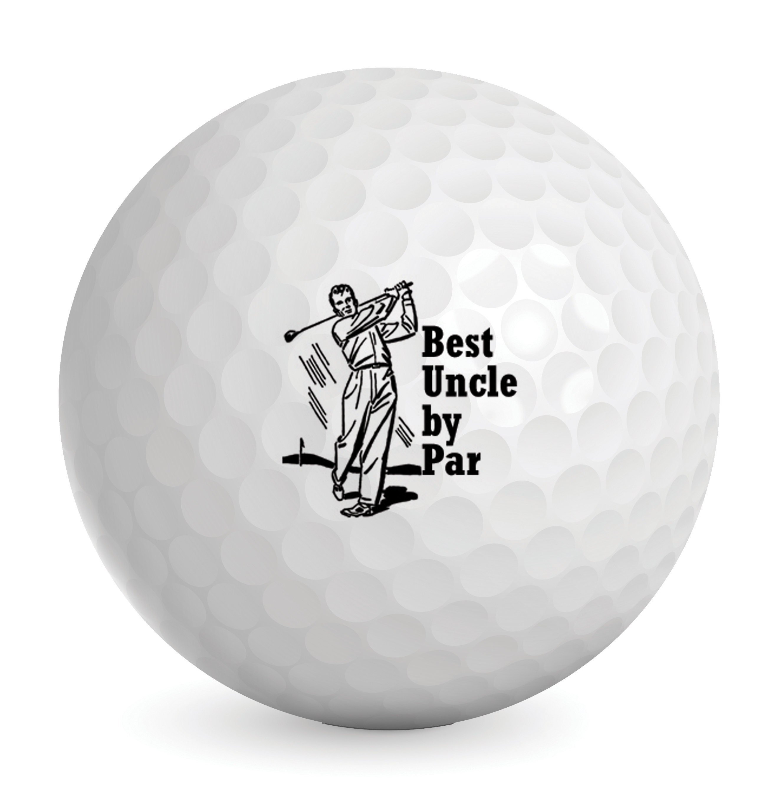 Best Uncle By Par Novelty Golf Balls Golfer Gift Funny Etsy