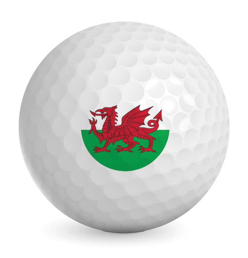 Welsh Dragon Wales Flag Novelty Golf Balls Golfer Gift Etsy UK